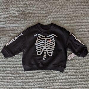 GAP Black Skeleton Sweatshirt NWT